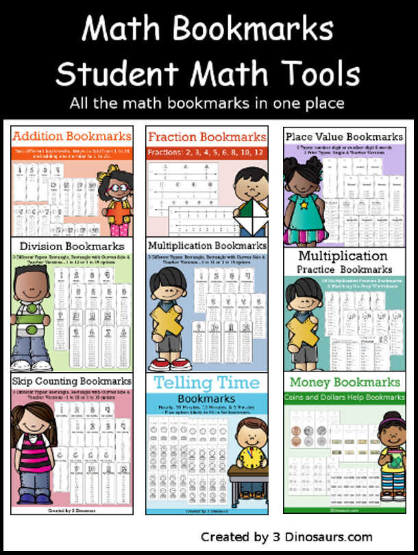 Math Bookmark bundle