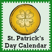 Free St Patrick's Day Calendar - 3Dinosaurs.com