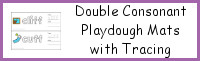 Double Consonant Playdough Mats with Pictures