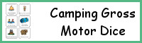 Camping Gross Motor Dice