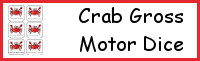 Crab Themed Gross Motor Dice