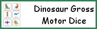 Dinosaur Gross Motor Dice