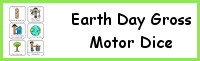 Earth Day Themed Gross Motor Dice