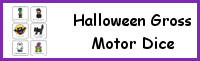 Halloween Themed Gross Motor Dice