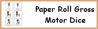 Paper Roll Themed Gross Motor Dice