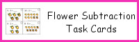Flower Subtraction Task Cards