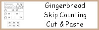 Gingerbread Skip Counting Cut & Paste