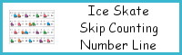 Ice Skate Skip Counting Number Line Printable