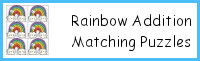 Rainbow Addition Matching Puzzles