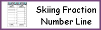 Skiing Vertical Fraction Number Lines