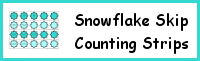 Snowflake Skip Counting Strips