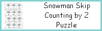 Snowman Skip Counting By 2 Puzzles