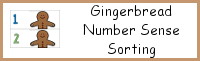 Gingerbread Man Number Sense Sorting from 1 to 10