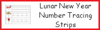 Lunar New Year Number Tracing Strips