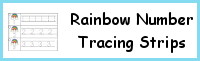 Rainbow Number Tracing Strip