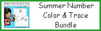 Summer Number Color and Trace Bundle
