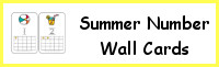 Summer Number Wall Card