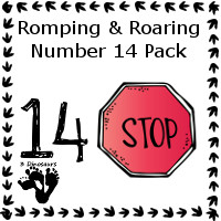 Romping & Roaring Number 14 Pack - 3Dinosaurs.com