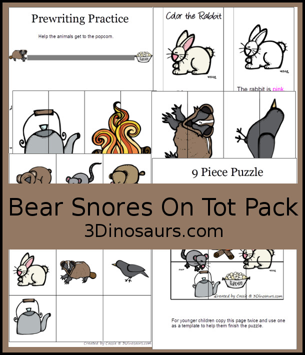 Bear Snores On Printables