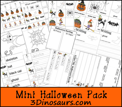 Free Mini Halloween Pack Update! - 3Dinosaurs.com