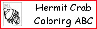 Hermit Crab Coloring ABC