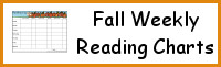 Fall Weekly Reading Charts