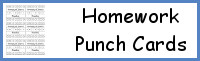 Homework Punch Cards