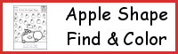 Apple Color the Shape & Find the Shape Printable