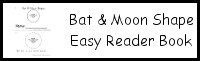 Bats & Moon Shape Easy Reader Book