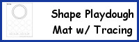 Shape Playdough Mats With Tracing
