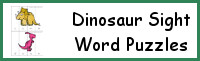 Dinosaur Sight Word Puzzle