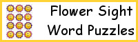 Flower Sight Word Puzzles