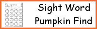 Sight Word Pumpkin Find