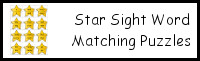 Star Sight Word Puzzles