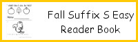 Fall Themed Suffix S Easy Reader Book