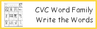 CVC Word Family Write the Words