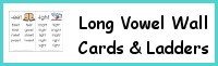 Long Vowel Word Family Wall Cards & Ladder Selling Set