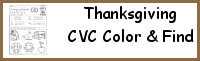 Thanksgiving CVC Color & Find