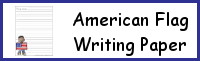 American Flag Writing Paper