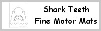 Shark Teeth Fine Motor Mat