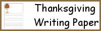 Thanksgiving Themed Writing Paper