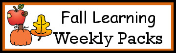 No-Prep Fall Learning Weekly Packs